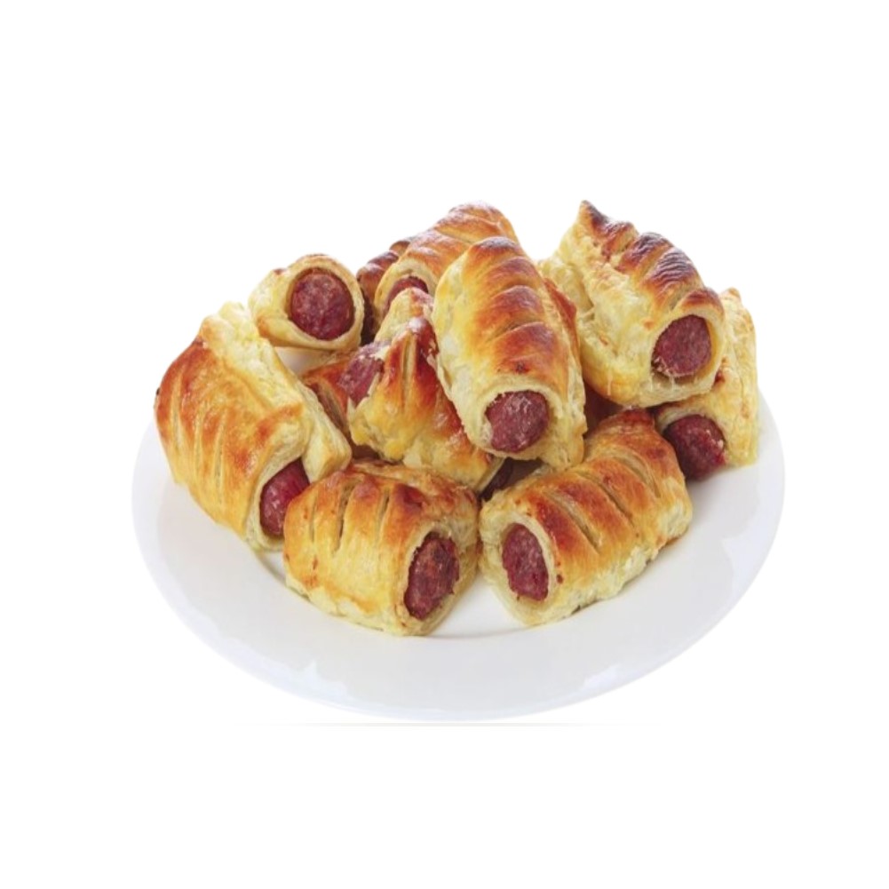 mini folhados salsicha